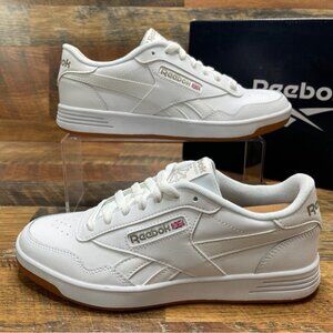 Reebok Men’s Club White Leather Tennis Shoes Size 6